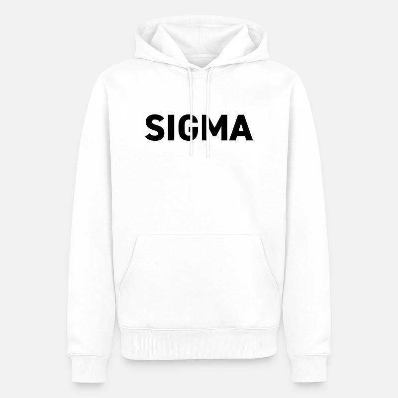 Sigma Dark Pack Rang - Sweat à capuche Premium bio Homme - blanc