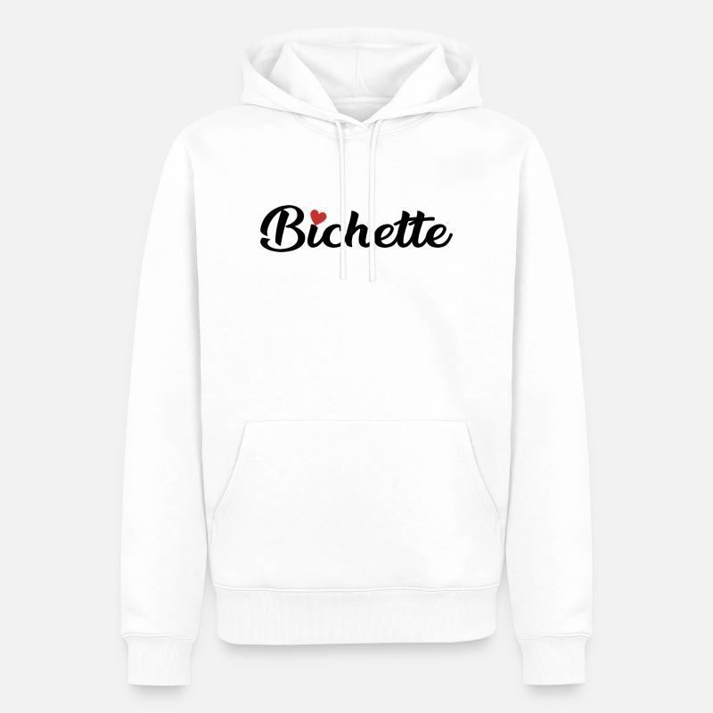 Bichette idée de cadeau mignon - Sweat à capuche Premium bio Homme - blanc
