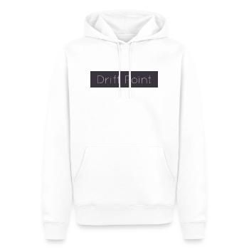Drift Point - Men’s Premium Organic Hoodie - white - Front - Nico (187cm)