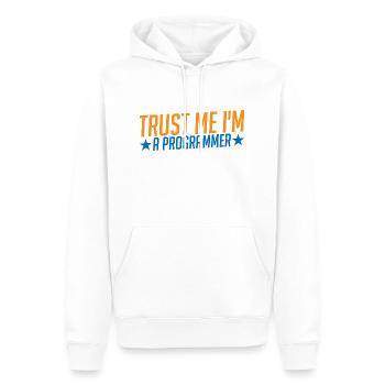 Trust Me I'm A Programmer 3 - Männer Premium Bio Hoodie - Weiß - Vorne - Nico (187cm)