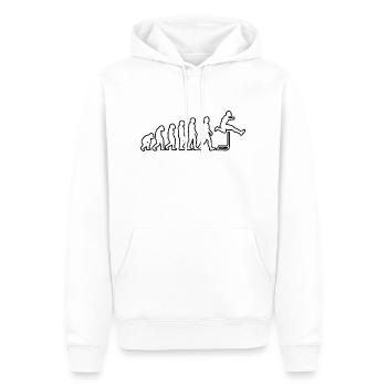 Hürdenlauf Geschenk Hürdenläufer Leichtathletik - Männer Premium Bio Hoodie - Weiß - Vorne - Nico (187cm)