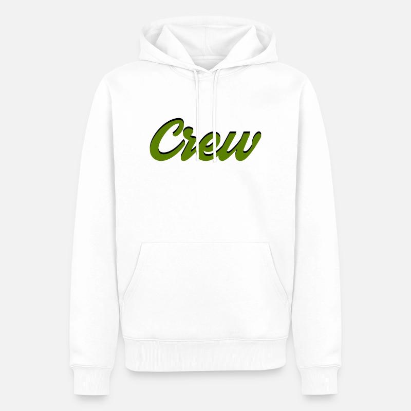 équipage - Sweat à capuche Premium bio Homme - blanc