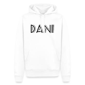 Dani - Sweat à capuche Premium bio Homme - blanc - Devant - Nico (187cm)