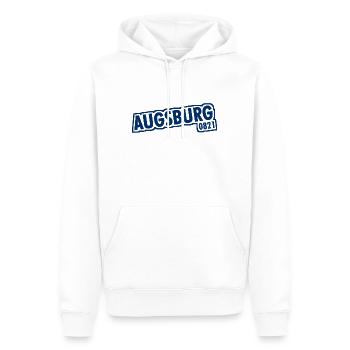 Augsburg 0821 Vorwahl - Männer Premium Bio Hoodie - Weiß - Vorne - Nico (187cm)