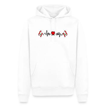 Heart rate cardio for Lebanon - Men’s Premium Organic Hoodie - white - Front - Nico (187cm)