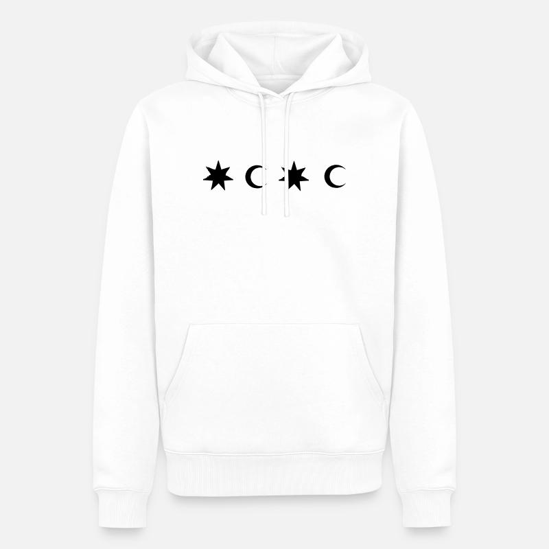 elemente - Männer Premium Bio Hoodie - Weiß