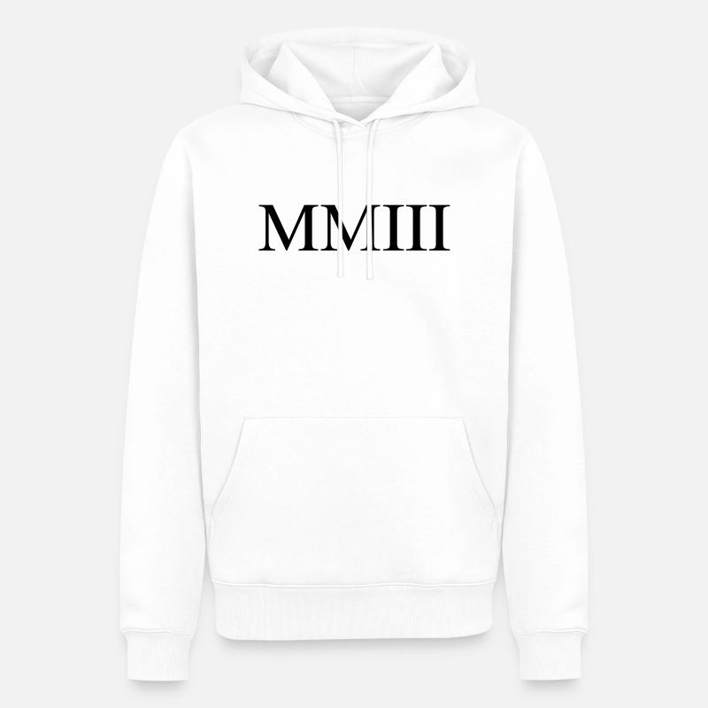 2003 - Männer Premium Bio Hoodie - Weiß