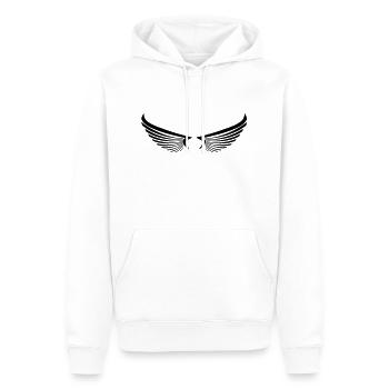Wings - Men’s Premium Organic Hoodie - white - Front - Nico (187cm)
