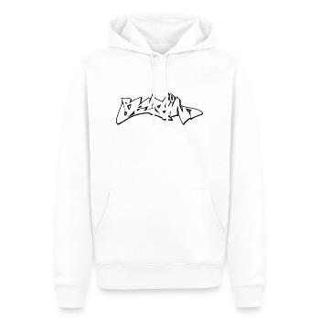 Berlin - Männer Premium Bio Hoodie - Weiß - Vorne - Nico (187cm)