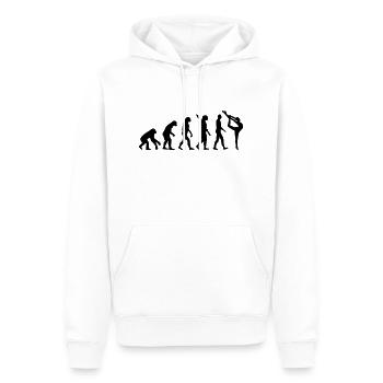 Evolution Gymnastique - Sweat à capuche Premium bio Homme - blanc - Devant - Nico (187cm)