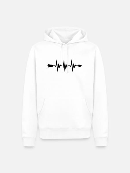 Arrow Beat - Sweat à capuche Premium bio Homme - blanc