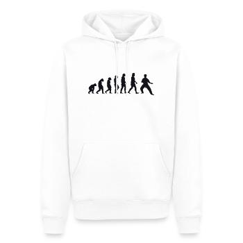 Evolution of Karate - Männer Premium Bio Hoodie - Weiß - Vorne - Nico (187cm)