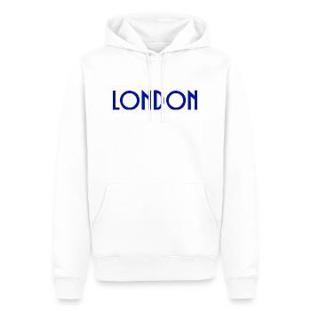 London - Männer Premium Bio Hoodie - Weiß - Vorne - Nico (187cm)