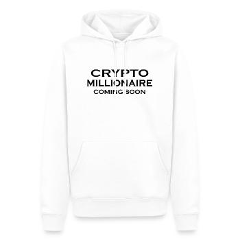 Crypto Bitcoin Trading - Männer Premium Bio Hoodie - Weiß - Vorne - Nico (187cm)