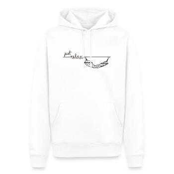 Just Relax Hängematte - Männer Premium Bio Hoodie - Weiß - Vorne - Nico (187cm)