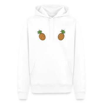 Ananas Brüste - Männer Premium Bio Hoodie - Weiß - Vorne - Nico (187cm)