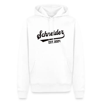 Schneider 2024 Beruf Schneiderei Meister Lehre - Männer Premium Bio Hoodie - Weiß - Vorne - Nico (187cm)