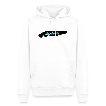 Île Norderney - Sweat à capuche Premium bio Homme - blanc - Devant - Nico (187cm)