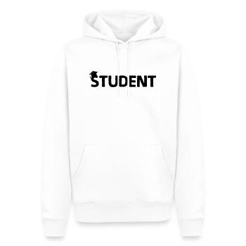 Doctorant - Sweat à capuche Premium bio Homme - blanc - Devant - Nico (187cm)
