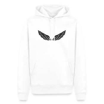 fluegel15 - Men’s Premium Organic Hoodie - white - Front - Nico (187cm)