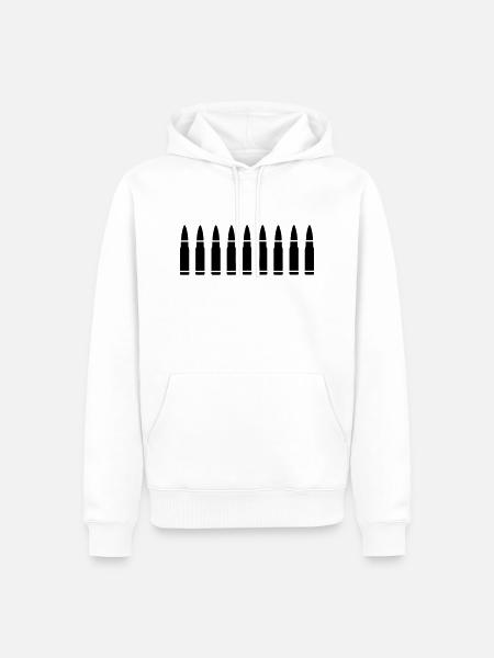 PATRONEN - Männer Premium Bio Hoodie - Weiß