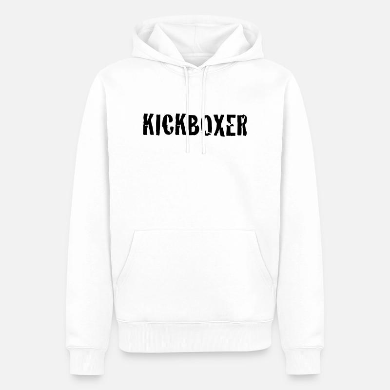 kickboxer - Sweat à capuche Premium bio Homme - blanc