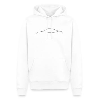 Auto - Männer Premium Bio Hoodie - Weiß - Vorne - Nico (187cm)