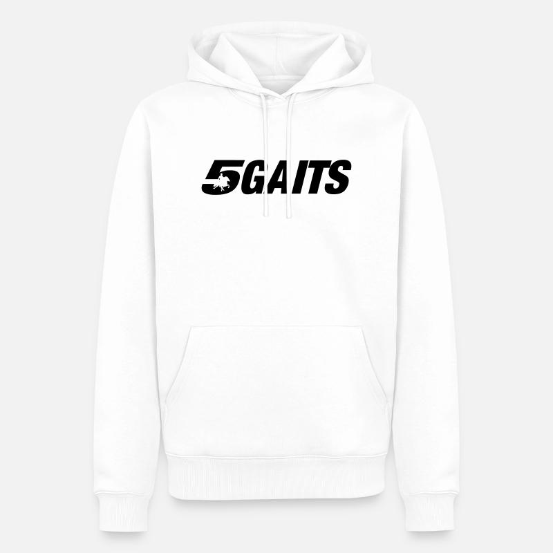 5gaits - Männer Premium Bio Hoodie - Weiß