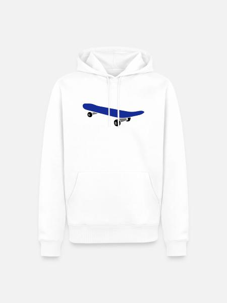 Skateboard - Männer Premium Bio Hoodie - Weiß