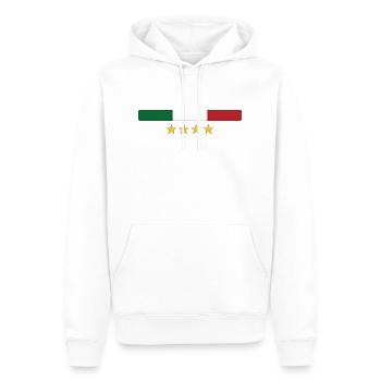 Italie / Italia - Männer Premium Bio Hoodie - Weiß - Vorne - Nico (187cm)