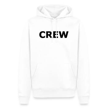 Crew - Männer Premium Bio Hoodie - Weiß - Vorne - Nico (187cm)