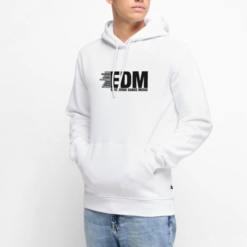 ELECTRO,DUBSTEP,EDM,MUSIC,DANCE,ELECTRONIC,MINIMAL Männer Premium Bio Hoodie