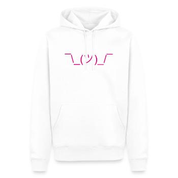 meh art ascii ¯ \ _ (ツ) _ / ¯ Internet émoticône emoji - Sweat à capuche Premium bio Homme - blanc - Devant - Nico (187cm)