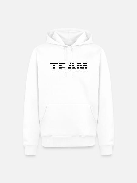 Team - Men’s Premium Organic Hoodie - white
