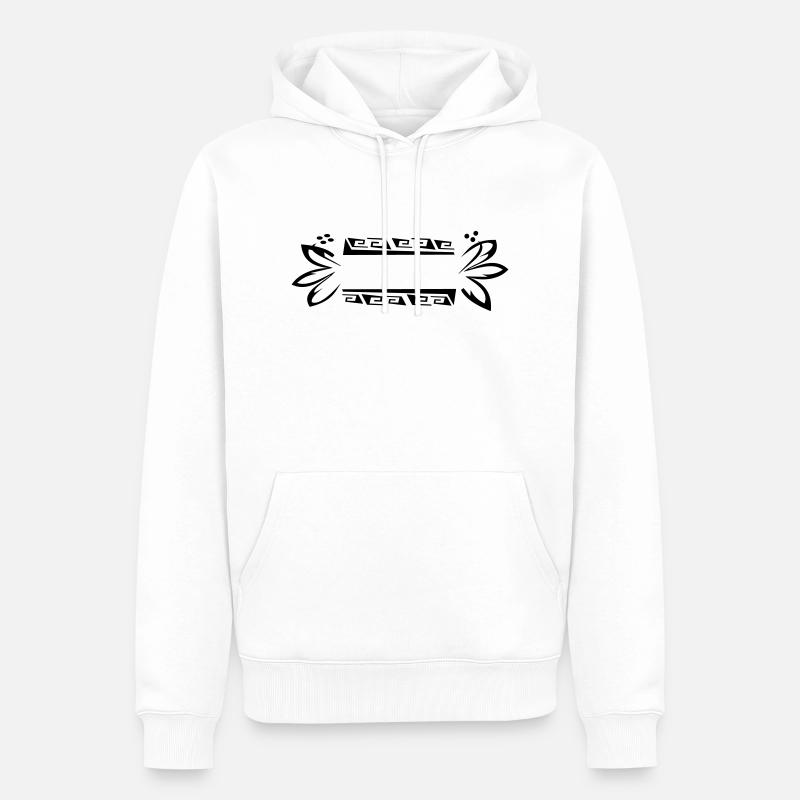 2_tikitexte - Sweat à capuche Premium bio Homme - blanc