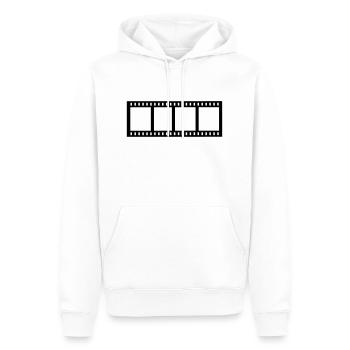 Film - Männer Premium Bio Hoodie - Weiß - Vorne - Nico (187cm)