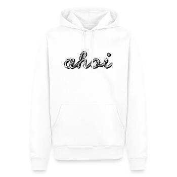 AHOI Sailor, Sailing, Skipper, Surfing, Rope, Sea - Sweat à capuche Premium bio Homme - blanc - Devant - Nico (187cm)