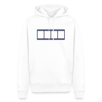 Film 3d film reel film vidéo cinéma regarder regarder - Sweat à capuche Premium bio Homme - blanc - Devant - Nico (187cm)