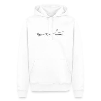 Vögel - Adios amigos - Männer Premium Bio Hoodie - Weiß - Vorne - Nico (187cm)