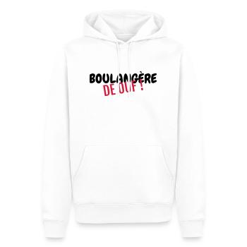 Bäcker / Bäckerei / Bäckerin / Brot - Männer Premium Bio Hoodie - Weiß - Vorne - Nico (187cm)