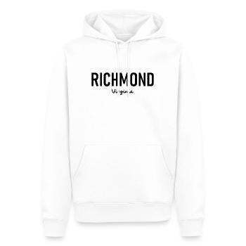 Richmond - Virginia - USA - United States America - Männer Premium Bio Hoodie - Weiß - Vorne - Nico (187cm)
