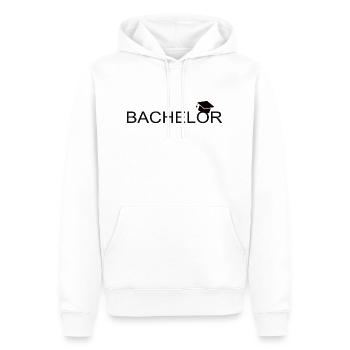 Bachelor - Männer Premium Bio Hoodie - Weiß - Vorne - Nico (187cm)
