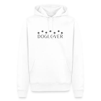 Doglover mit Pfoten - Männer Premium Bio Hoodie - Weiß - Vorne - Nico (187cm)