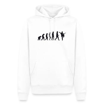 Evolution of Kung Fu - Men’s Premium Organic Hoodie - white - Front - Nico (187cm)