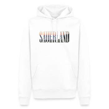Sauerland, Allemagne, Westphalie, Hesse, Europe - Sweat à capuche Premium bio Homme - blanc - Devant - Nico (187cm)