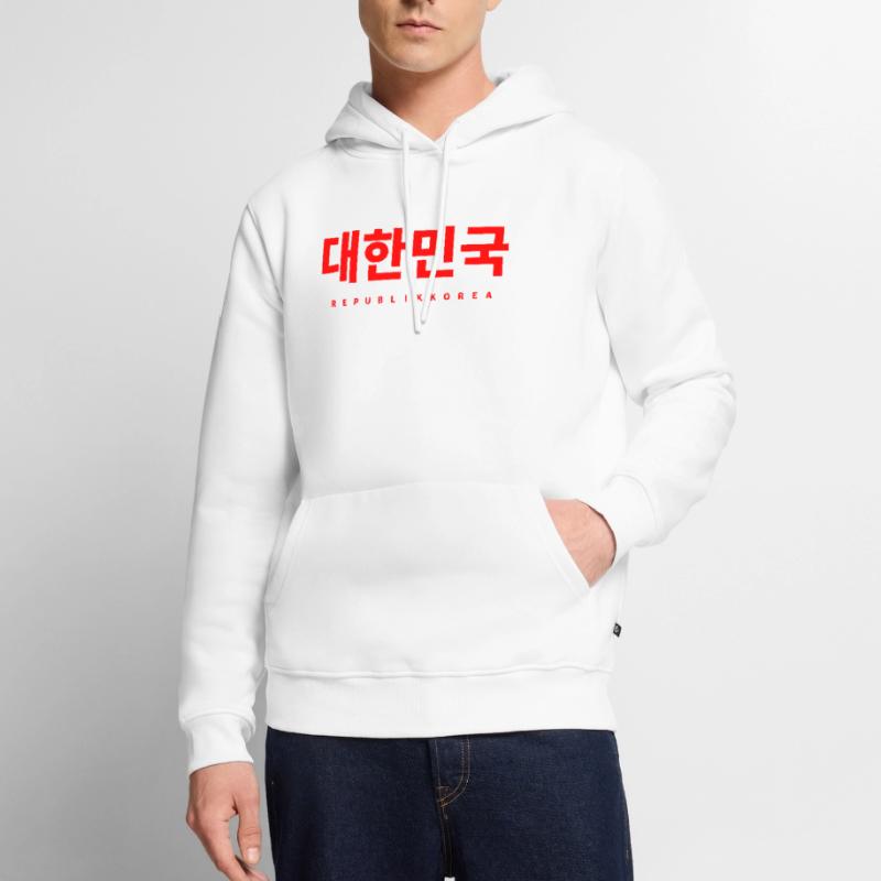 Corée Corée du Sud Coréen Sweat à capuche Premium bio Homme