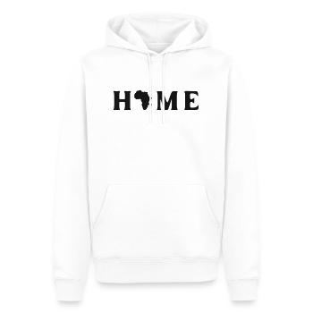 Accueil Afrique - Sweat à capuche Premium bio Homme - blanc - Devant - Nico (187cm)