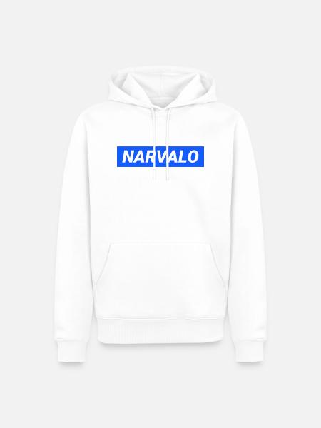 Narvalo Grenoble - Men’s Premium Organic Hoodie - white