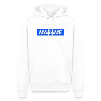 Marame Grenoble Homme - Sweat à capuche Premium bio Homme - blanc - Devant - Nico (187cm)