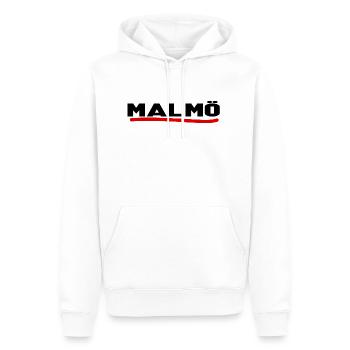 Malmö - Männer Premium Bio Hoodie - Weiß - Vorne - Nico (187cm)